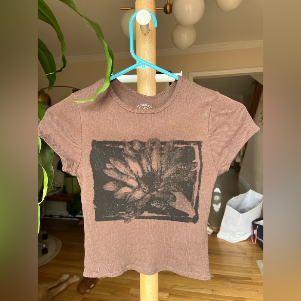 Urban Outfitters Brown Graphic T-Shirt